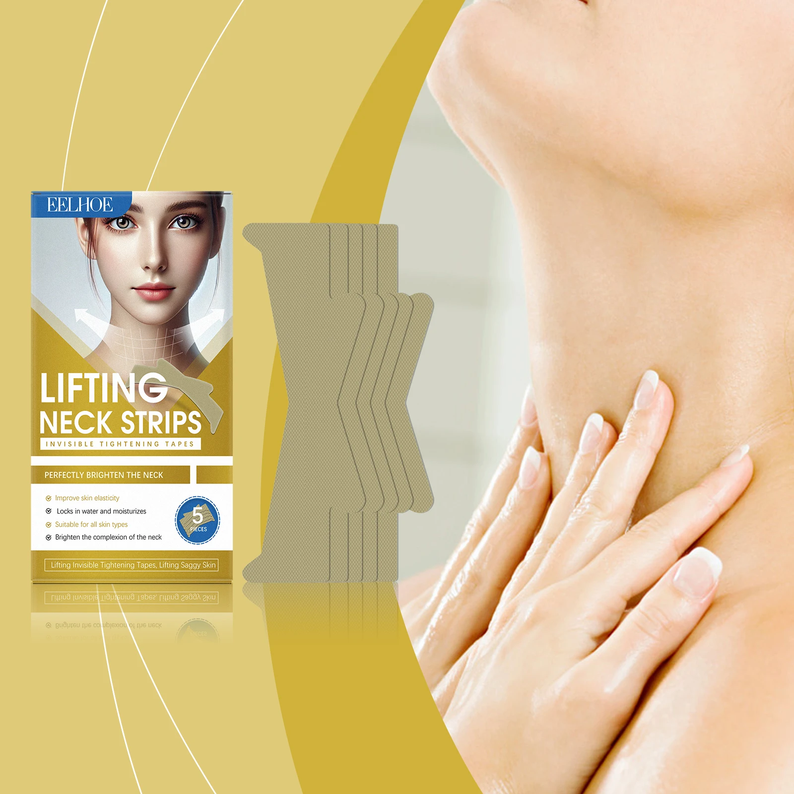 

Eelhoe Tightening Neck Patch Moisturizes And Diminishes Neck Lines Daily Moisturizing Lifting Care Patch Elegant Neck Contour