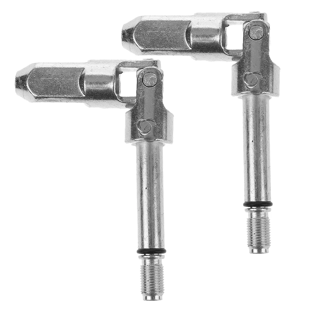 

2 Pcs Hydraulic Horizontal Mounting Drop Universal Joint Cylinder Seal Replacements Silver Floor Shaft