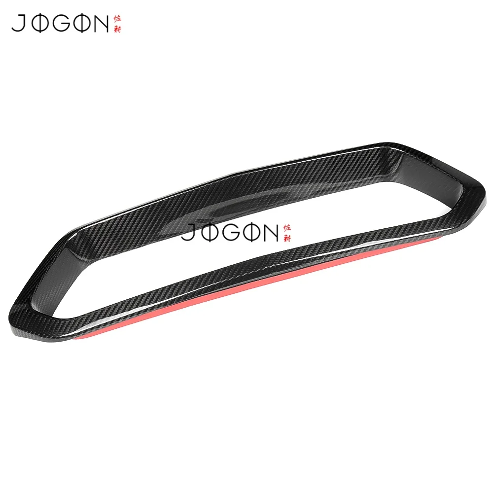 ل كورفيت C8 Z06 كوبيه LT6 2020-2025 الكربون الجاف الخارجي مانع صدمات خلفي للسيارة الجانب غطاء لوحة ماسورة العادم اكسسوارات الكسوة #4