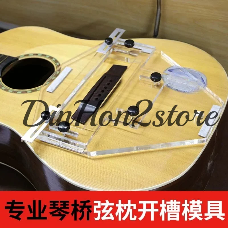 Folk classical acoustic guitar bridge slotting mold lower string pillow slot slotting instrument piano maintenance tool