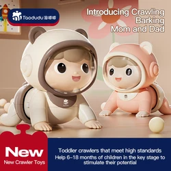  Learning Crawling Doll guidance, head up talk training, puzzle early Interactive education, electric baby climbing with Music