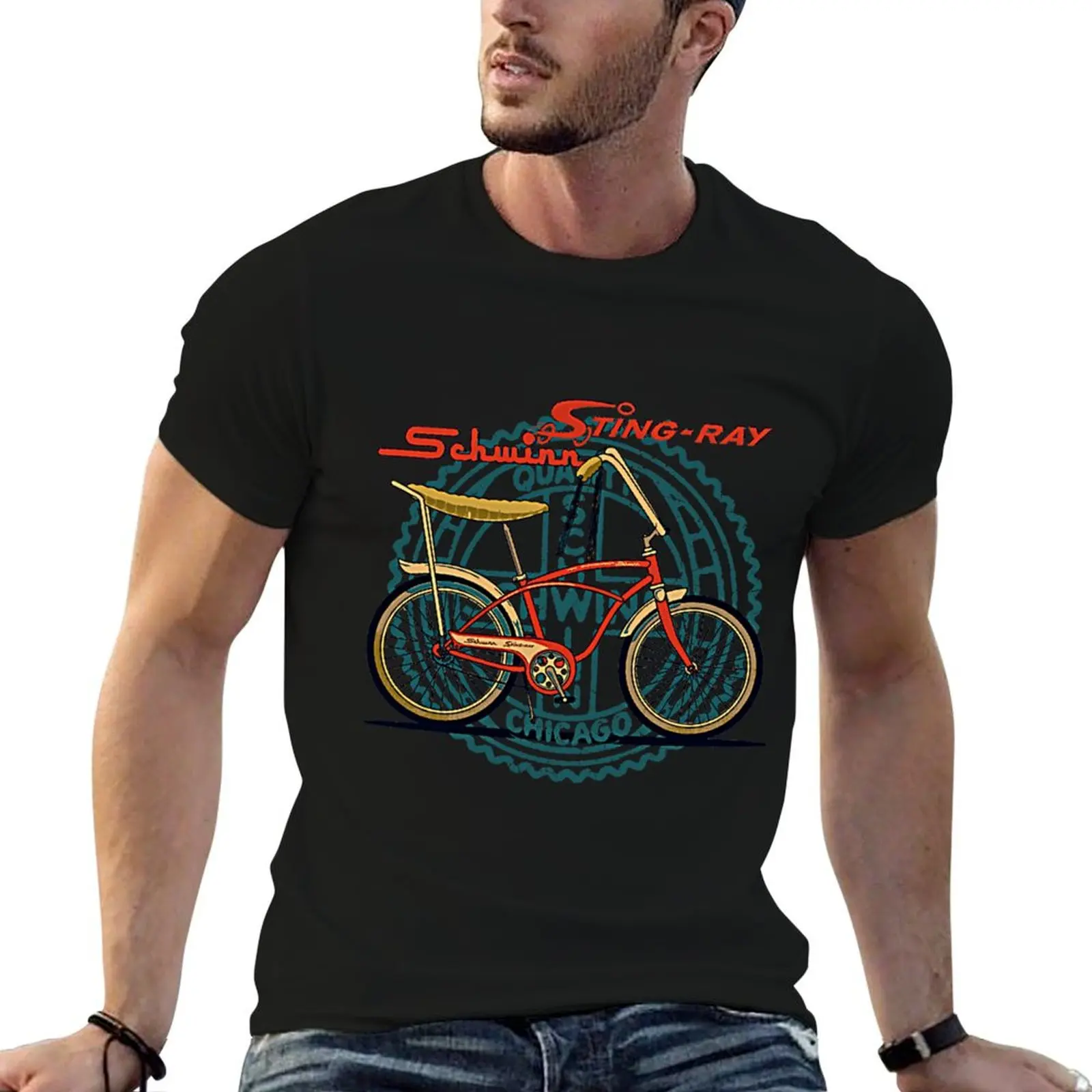 Camiseta Schwinn Stingray Vintage Bicycle Tribute, camisetas para hombre, camiseta de algodón, camisetas divertidas de algodón para hombre, camiseta de algodón