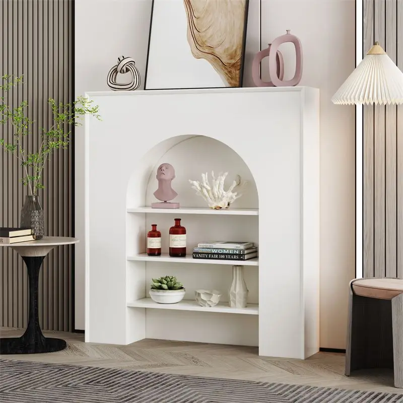 Wit dressoir Woonkamerkasten Luxe organisator Woonkamerkasten Displayopslag Gabinetes De Almacenamiento Meubels