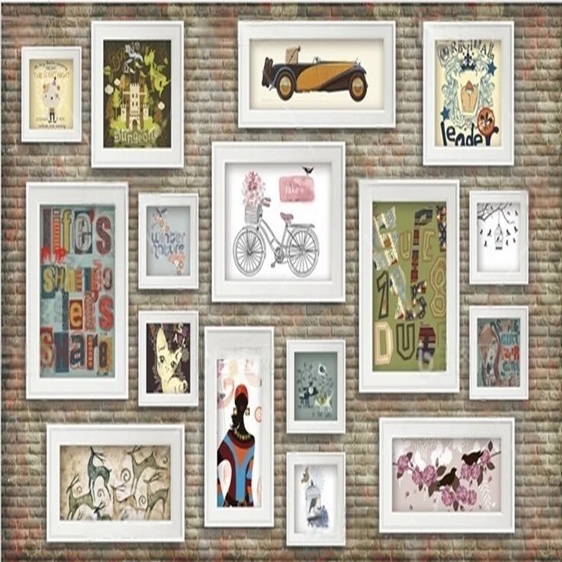 Nostalgic decorative paintings - Commercial Wallpaper Printing avaliação e preço