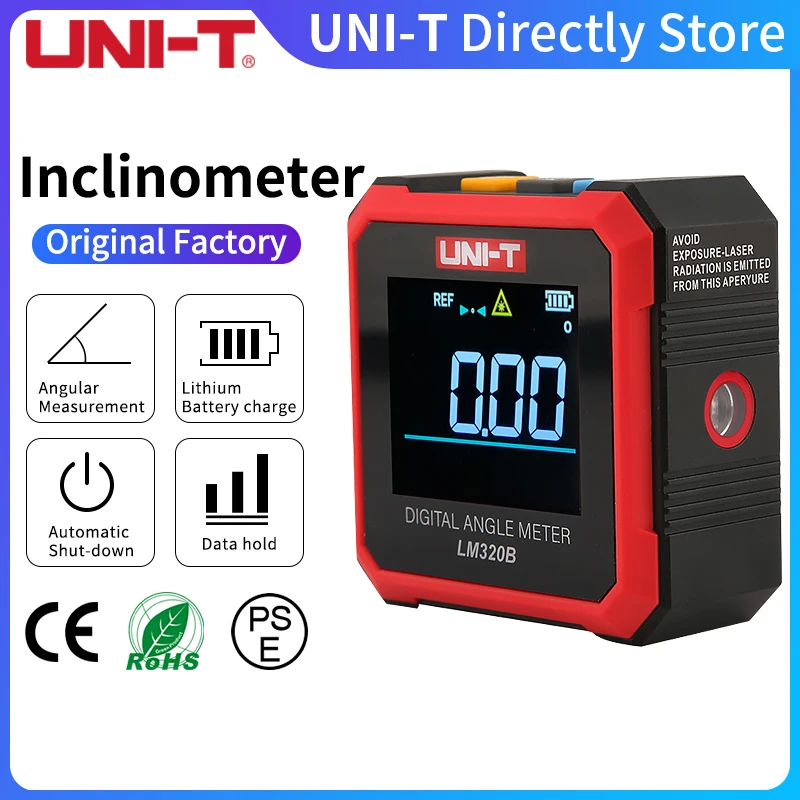 UNI-T 전자 각도기 디지털 각도기, 마그네틱 경사계, 각도 테스터, 베벨 박스 측정 도구, LM320A, LM320B