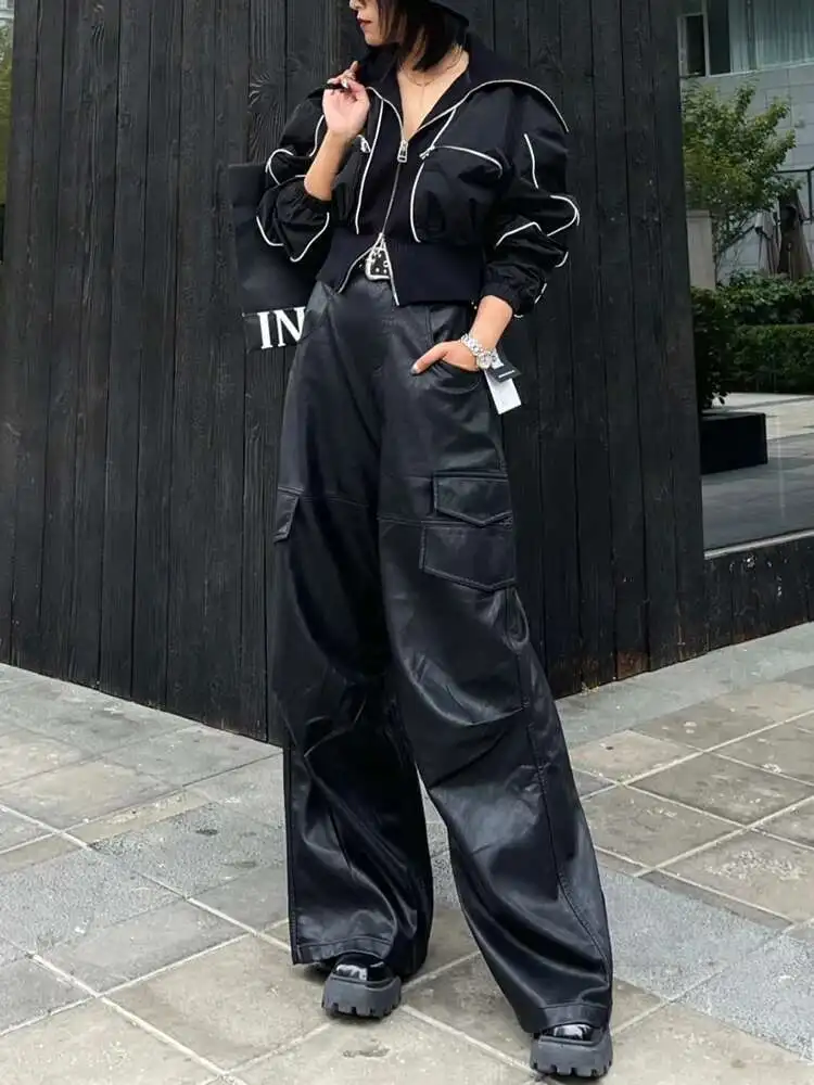 CiCi التلبيب كم طويل تقسم الحياكة معطف خمر الإناث موضة جديدة الصلبة المرقعة جيوب التخسيس معاطف للنساء