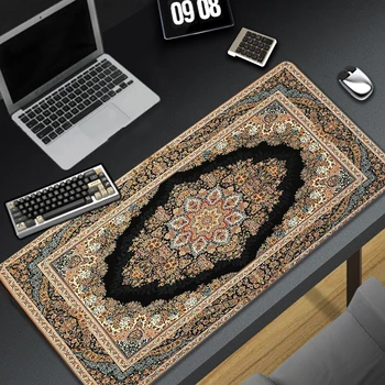 Gaming Mousepad Persian Large Gaming Mouse Pad Computer Keyboard Pads Locking Edge Mouse Mat XXXL 900x400 Keyboard Mousepad