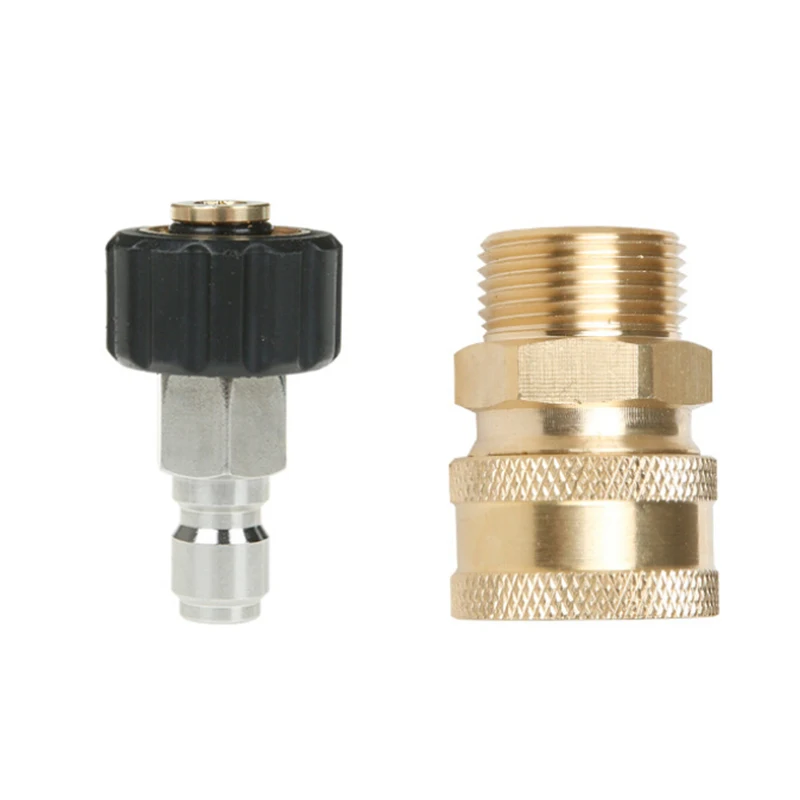 

Convenient Durable Useful Pressure Washer Adapter Quick Connect Washing 15mm 5000 PSI Connector Couplers Hose Kit