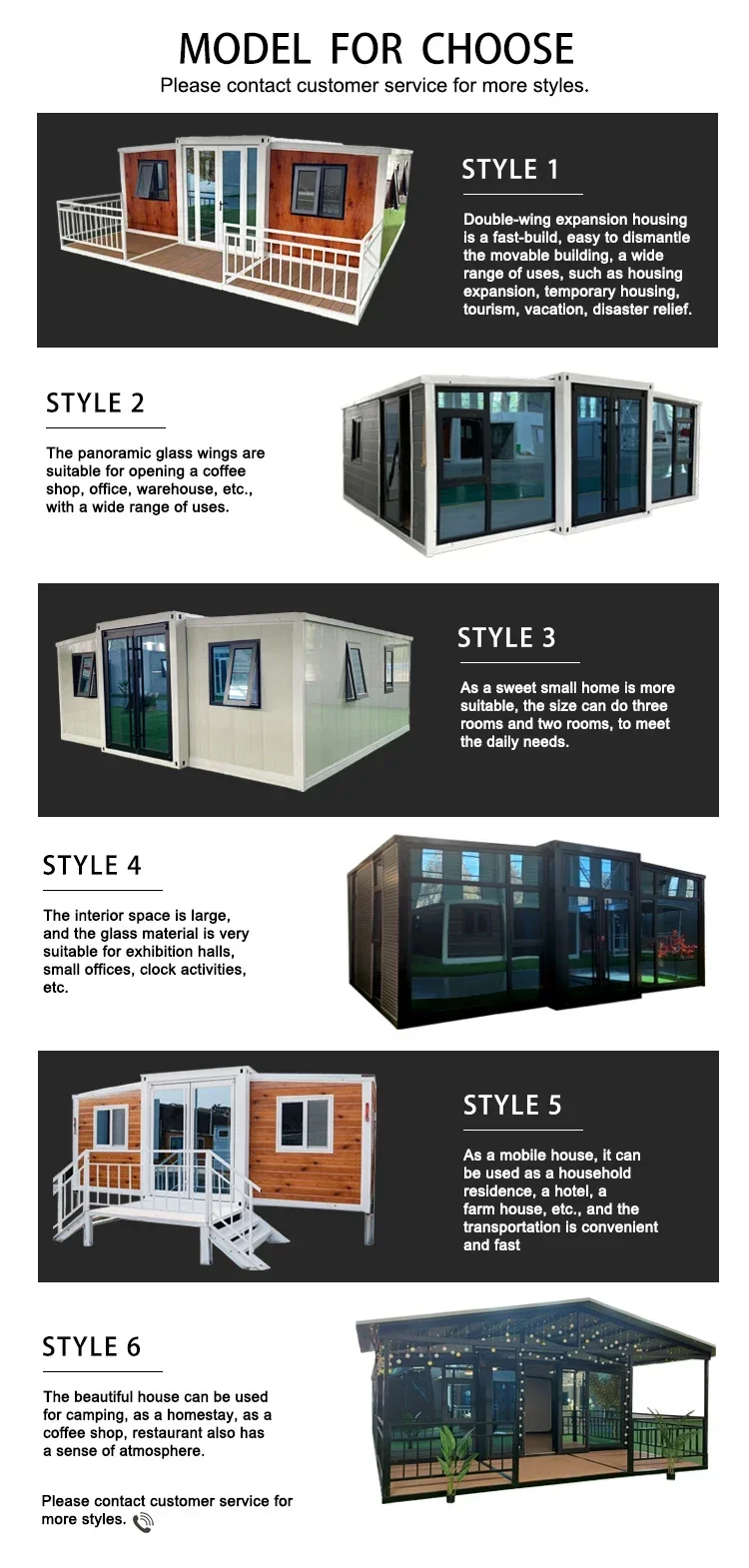 Prefabricated Homes Portable Folding House Expandable Container House Office Building Prefab For Sale