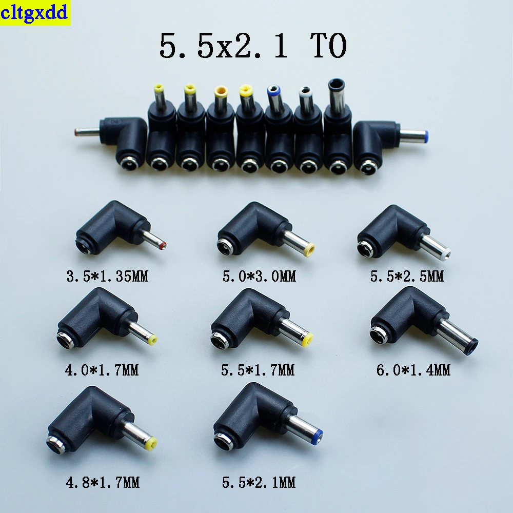 

﻿ cltgxdd 1piece DC power plug 5.5*2.1 to 3.5*1.35/4.0*1.7/4.8*1.7/5.0*3.0/5.5*1.7/5.5* 2.1/5.5*2.5/6.0*1.4MM laptop connector