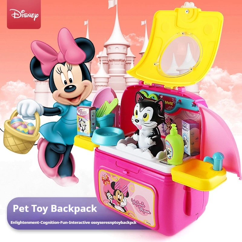 New Disney Cartoon Animation Frozen Mickey Simulation Play House Kitchen Toy Simulation Makeup Doctor Boy Girl Birthday Gift Toy