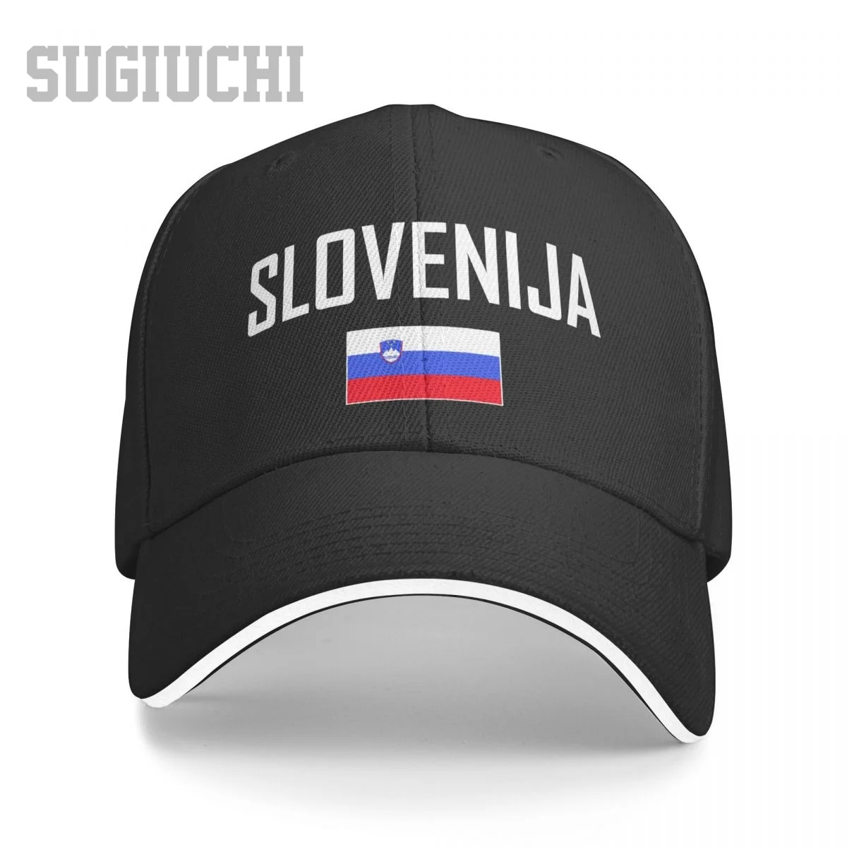 Unisex Sandwich Slovenia SLOVENIJA Flag And Font Baseball Cap Men Women Hip Hop Caps Snapback Golf Hat Fishing