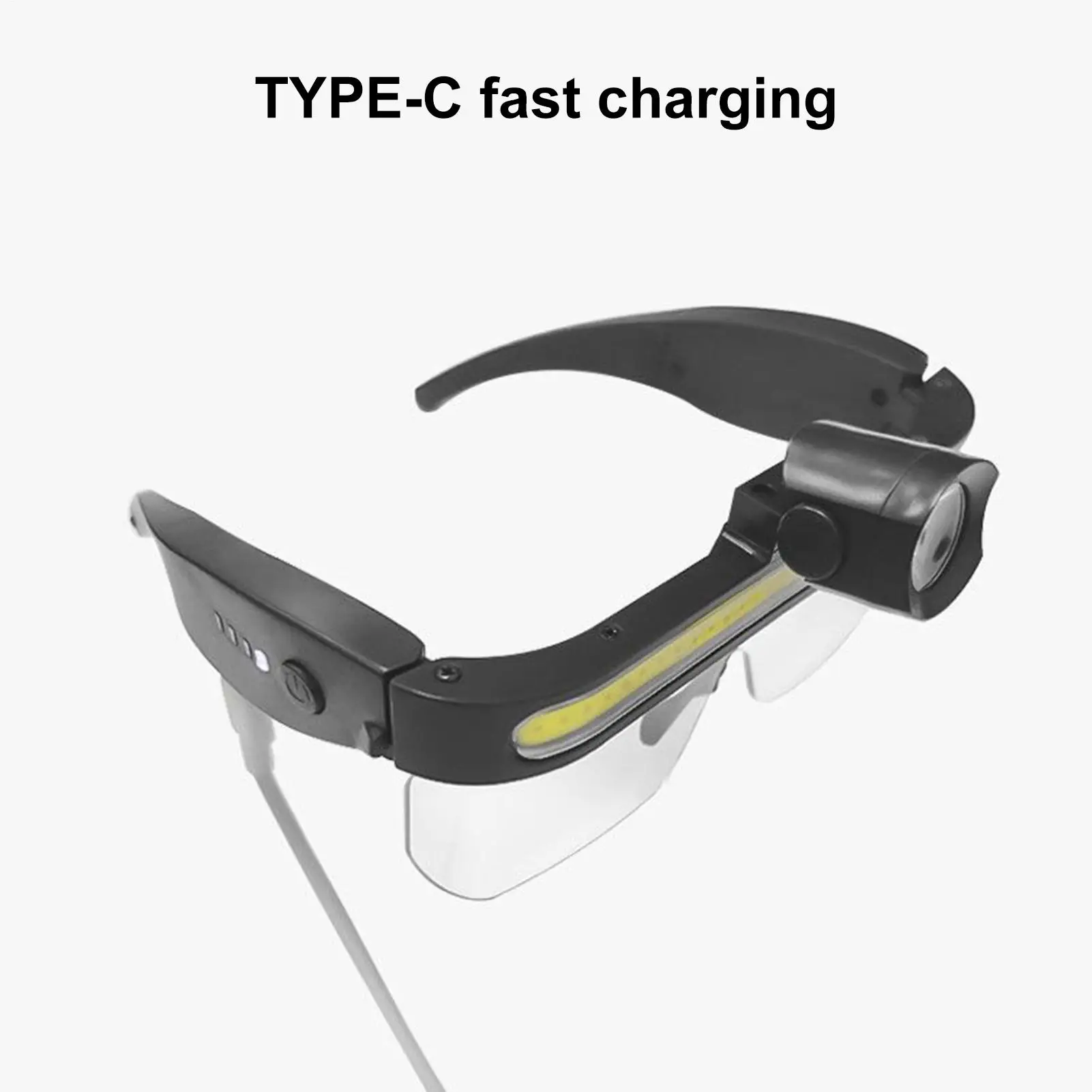 

Защитные очки с подсветкой, 2 режима, противотуманные очки, темные очки для рабочих мест для мужчин и женщин, строительная лаборатория, авторемонт