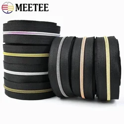 Nylon Zipper Tape by Meter, Bobina de plástico Zip Roll Bag, Roupas e Bolsa, Zips de costura, Kit de reparação Acessórios, 2 a 10m, 3 #, 5 #