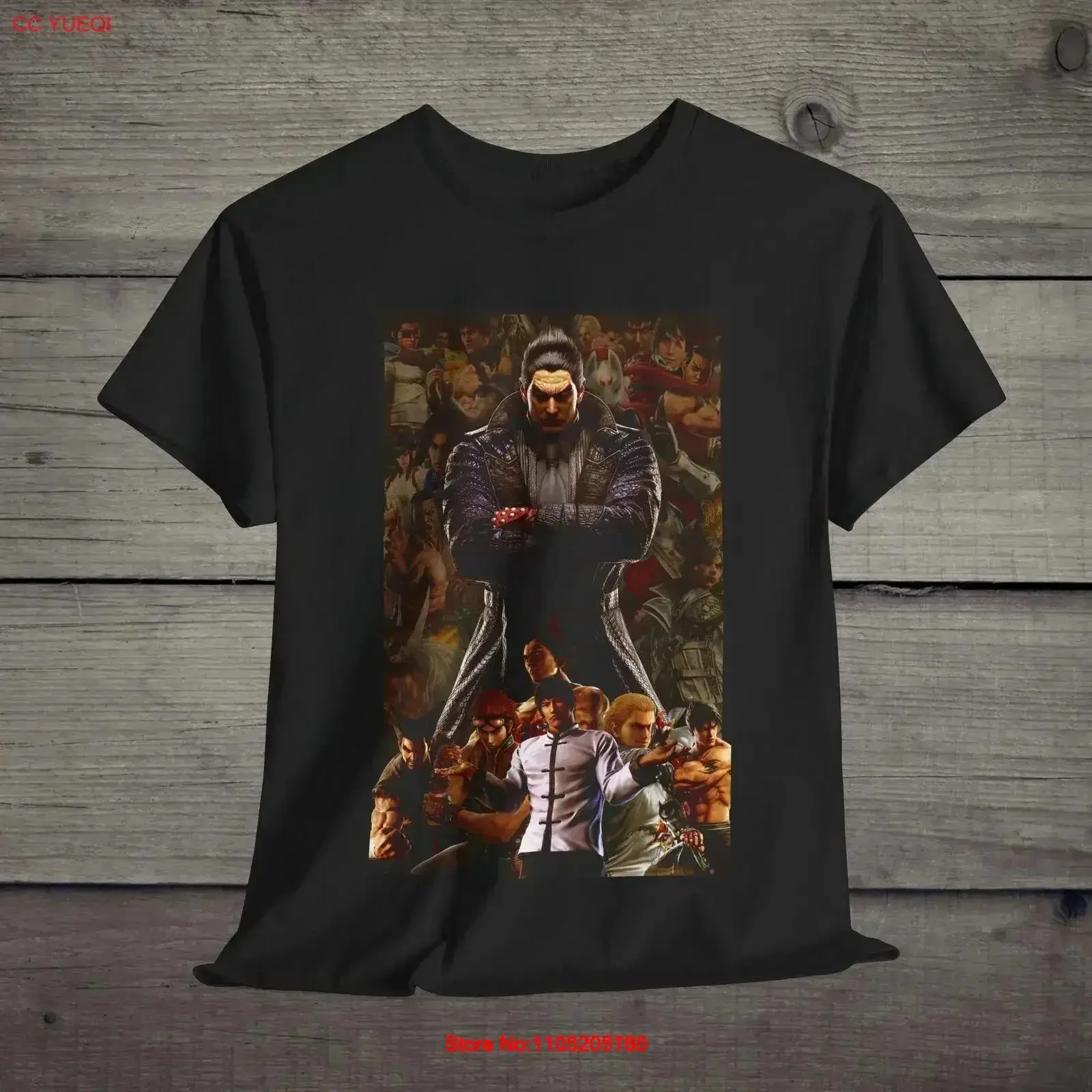 Tekken Game T Shirt Video Fighting Gamer Martial Arts vintage Washed Versatile Stylish Casual Breathable vintage Washed