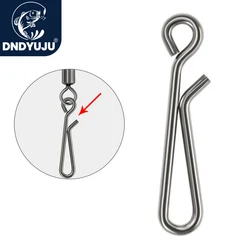 DNDYUJU 30pcs Stainless Steel Fishing Lure Snap Fishing Swivel Quick Buckle Fishing Barrel Swivel Pin Fishing Accessories