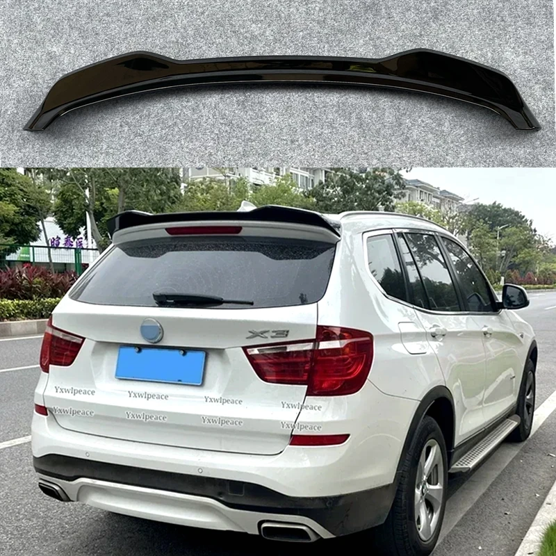 

For BMW F25 X3 Spoiler 2011 2012 2013 2014 2015 2016 2017 ABS Glossy Black/Carbon Look Rear Trunk Lip Spoiler Car Accessories