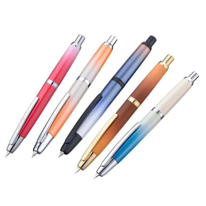 a-jinhao-10-プレス式格納式万年筆-ef-f-ペン先-グラデーションカラー筆記ペンセット