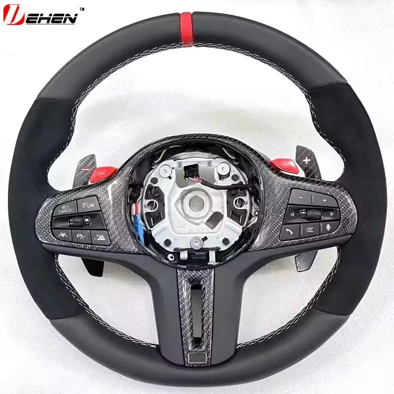 Suitable for BMW  M1 M2 M3 M4 M5 F40 F44 G20 G30 G22 G82 G80 X3 X4 X5 X6 3 4 G series carbon fiber steering wheel customization