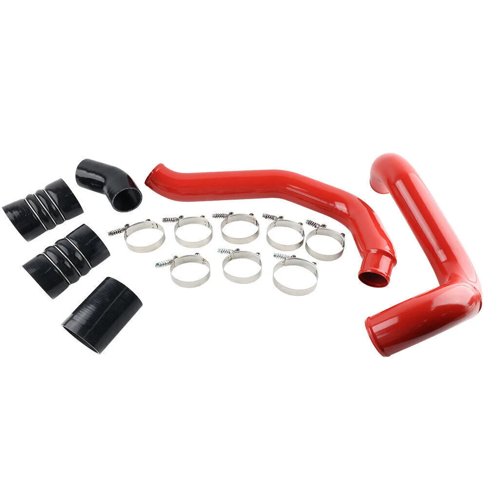 Red Racing Car Turbo Intercooler Pipe For Ford F250 F350 6.0L Powerstroke Diesel 03-07 Engine Parts Cooling System