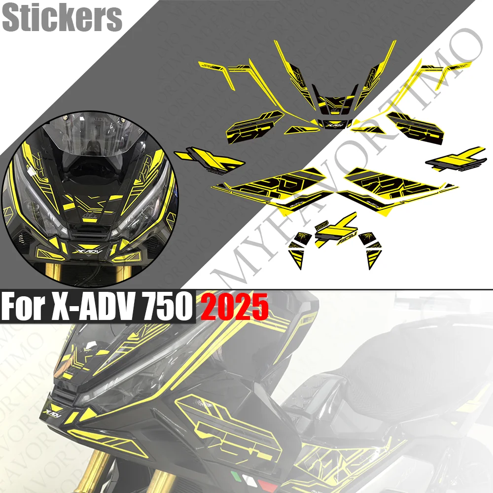 

For XADV 750 Adventure moto Tank Pad Protector Stickers Decals Body Fender Shell Fairing X-ADV 750 XADV750 X-ADV750 adv 2025