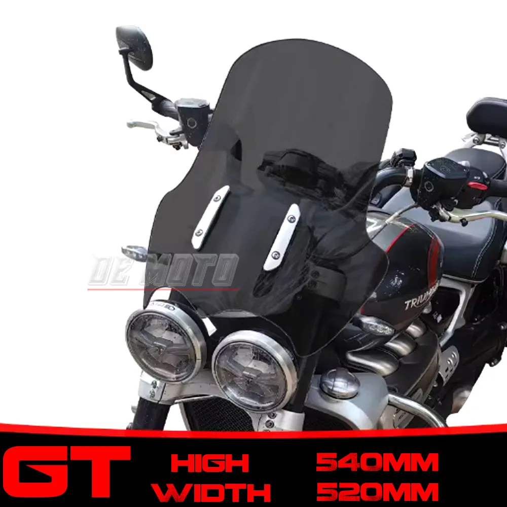 High-quality products FOR Triumph Rocket 3 GT R Front Windshield Modified Custom Windshield Widened Windshield Accessories