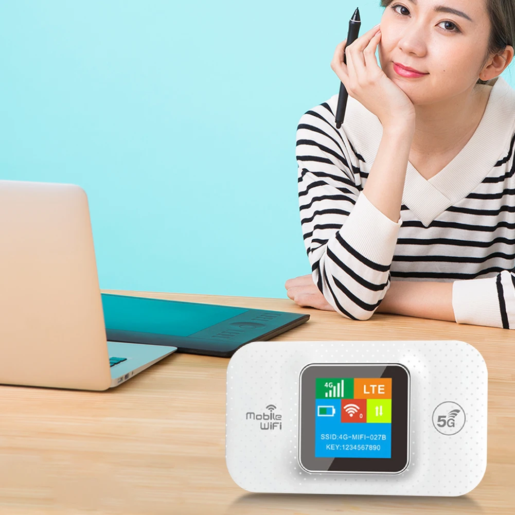 

4G LTE Wireless Router Repeater with SIM Card Slot 150Mbps Pocket Wifi Hotspot Portable WiFi Router for Home Office RV Camping