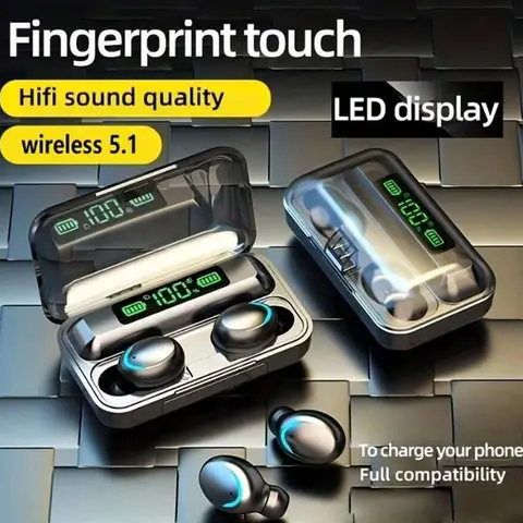 Écouteurs Bluetooth F9-Nightlight Sand – Écouteurs sans fil supra-auriculaires avec longue durée de vie de la batterie, adaptés à l'exercice