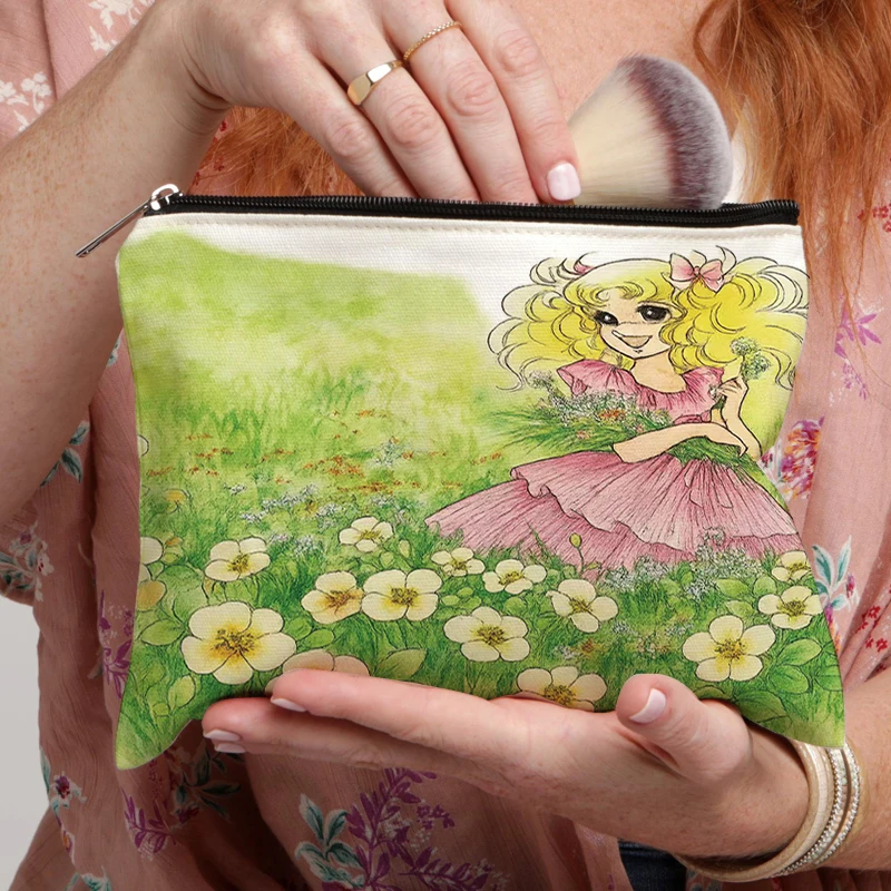 

Candy Candy Doll Makeup Bag for Women Travel Cosmetic Organizer Cute Cartoon Girl Storage Toiletry Bags