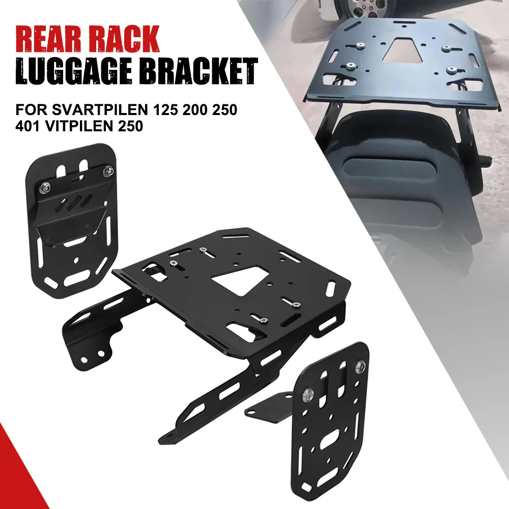 

For Husqvarna Svartpilen 125 200 250 401 Vitpilen 250 Motorcycle Accessories Rear Rack Luggage Shelf Bracket Side Panniers Rack