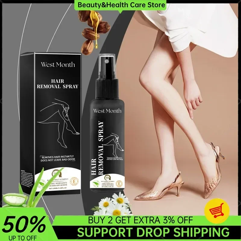 

Спрей для быстрого удаления волос Безволосный безболезненный ингибитор роста волос Рука Подмышки Нога Перманентная депиляция Крем для тела Восстанавливающий уход