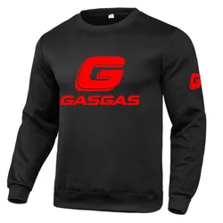 GASGAS-Moletom casual masculino e feminino, top cor sólida, capuz fashion, primavera e inverno