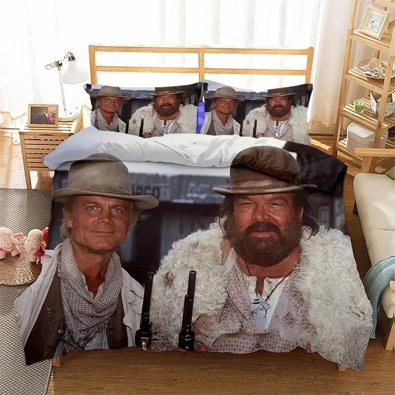 

3D Print Bud Spencer Terence Hill Comfortable Duvet Quilt Cover Pillowcase Bedding Set Children Bedroom Decoration Home Textile