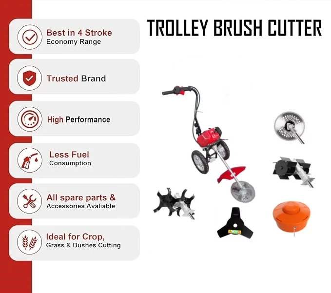 4-Takt 24 V Akku-Rasenmäher Handpush-betrieben DIY Drehen Propell Roboter Freischneider Räder Grasschneider Maschine