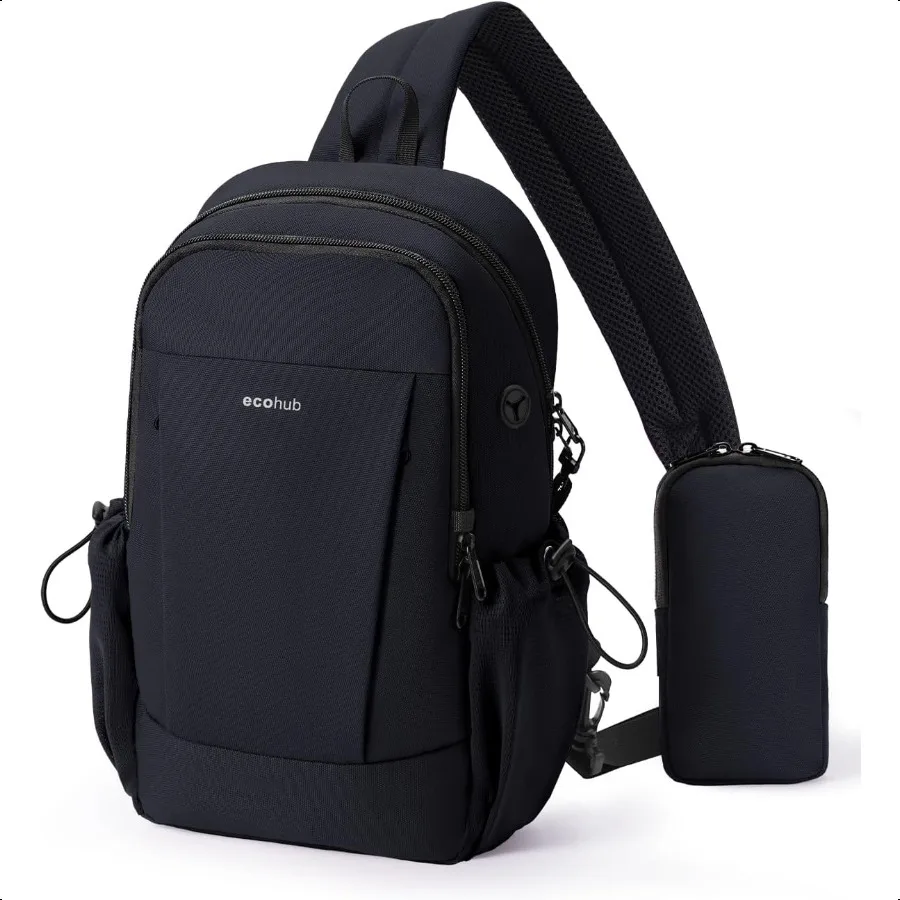 

Crossbody Bags for Women Men AntiTheft RFID Blocking Roomy Sling Backpack with Sturdy SBS Zippers Water Resistant Chest Shoulde