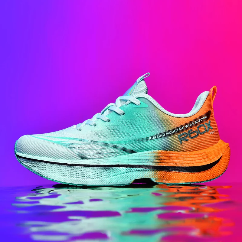 

Мужская спортивная обувь большого размера, весна-лето 2024, повседневная спортивная обувь на мягкой подошве, уличные марафонские тренировочные кроссовки для мужчин