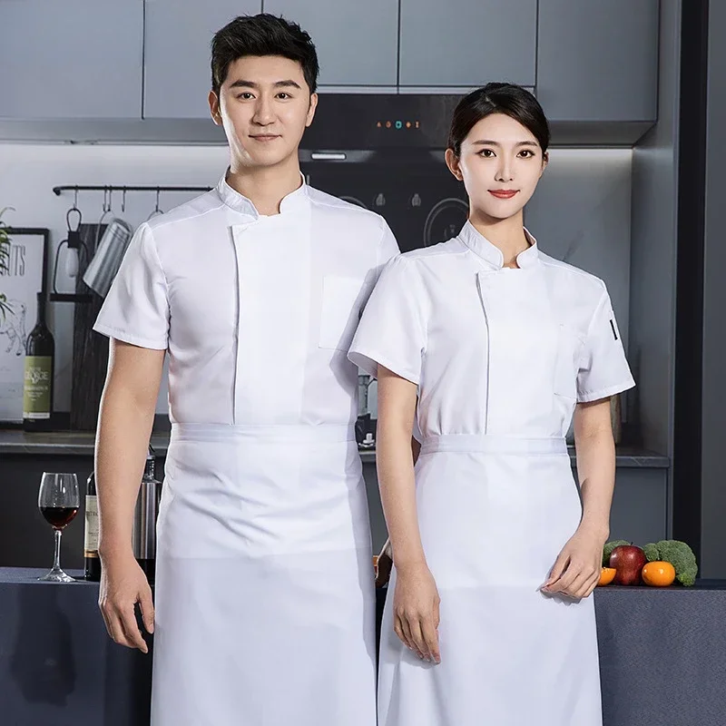 

Куртки для поваров, униформа для кухни и ресторана, с возможностью нанесения логотипа, дышащая спецодежда для пекарен и общепита, рабочая одежда для поваров, комбинезоны для пекарей