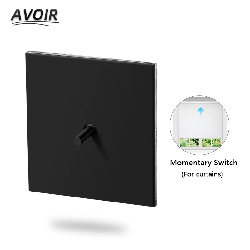 

Avoir Black Wall Light Switch Retro Lever Toggle Switch Momentary Electrical Sockets And Switches 2 Gang 3 Way Switch Curtains