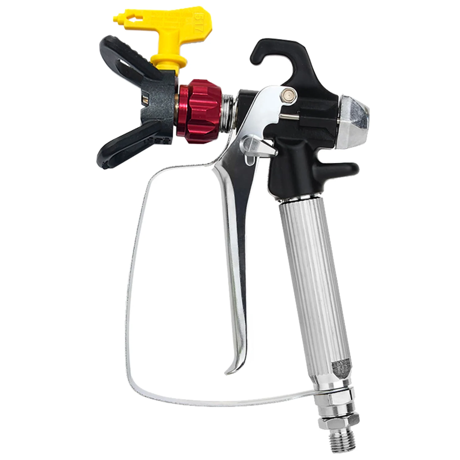 3個入りエアレスペイントスプレーガン-3600psi-517チップ＆1つの滴下防止ベース付き-diyプロジェクト用
