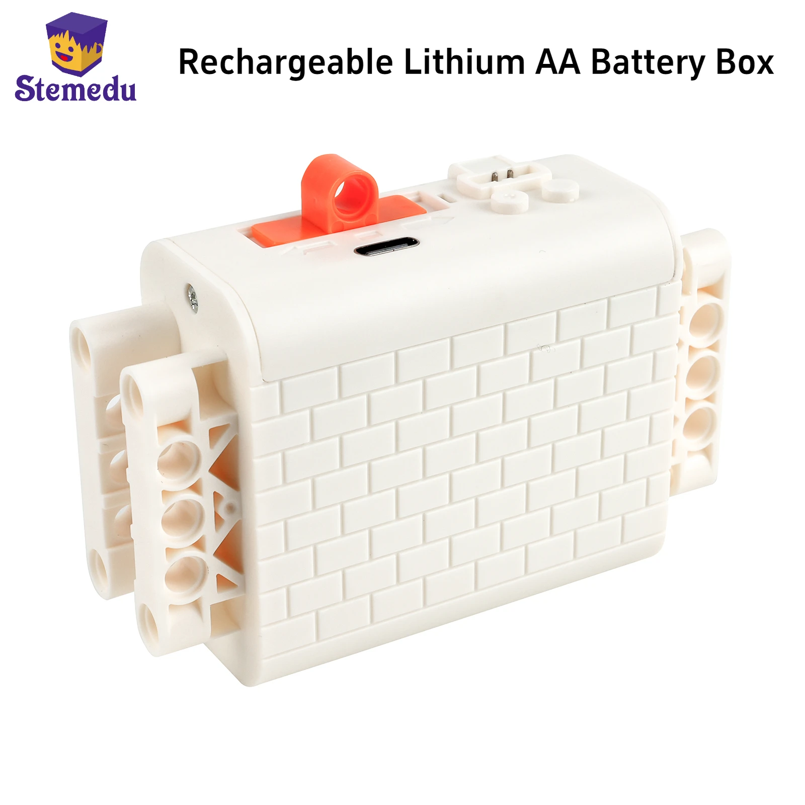 MOC Rechargeable Lithium AA Battery Box Comaptible for Legoed 59510 8883 Building Block Power Functions M/L/XL/Servo Motor Train