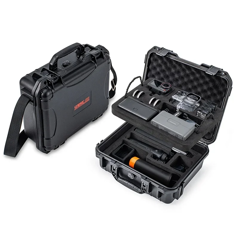 2 Layers Hard Case for DJI Osmo Action 5 Pro Camera Accessories Carrying Case Waterproof Box Portable Travel Suitcase