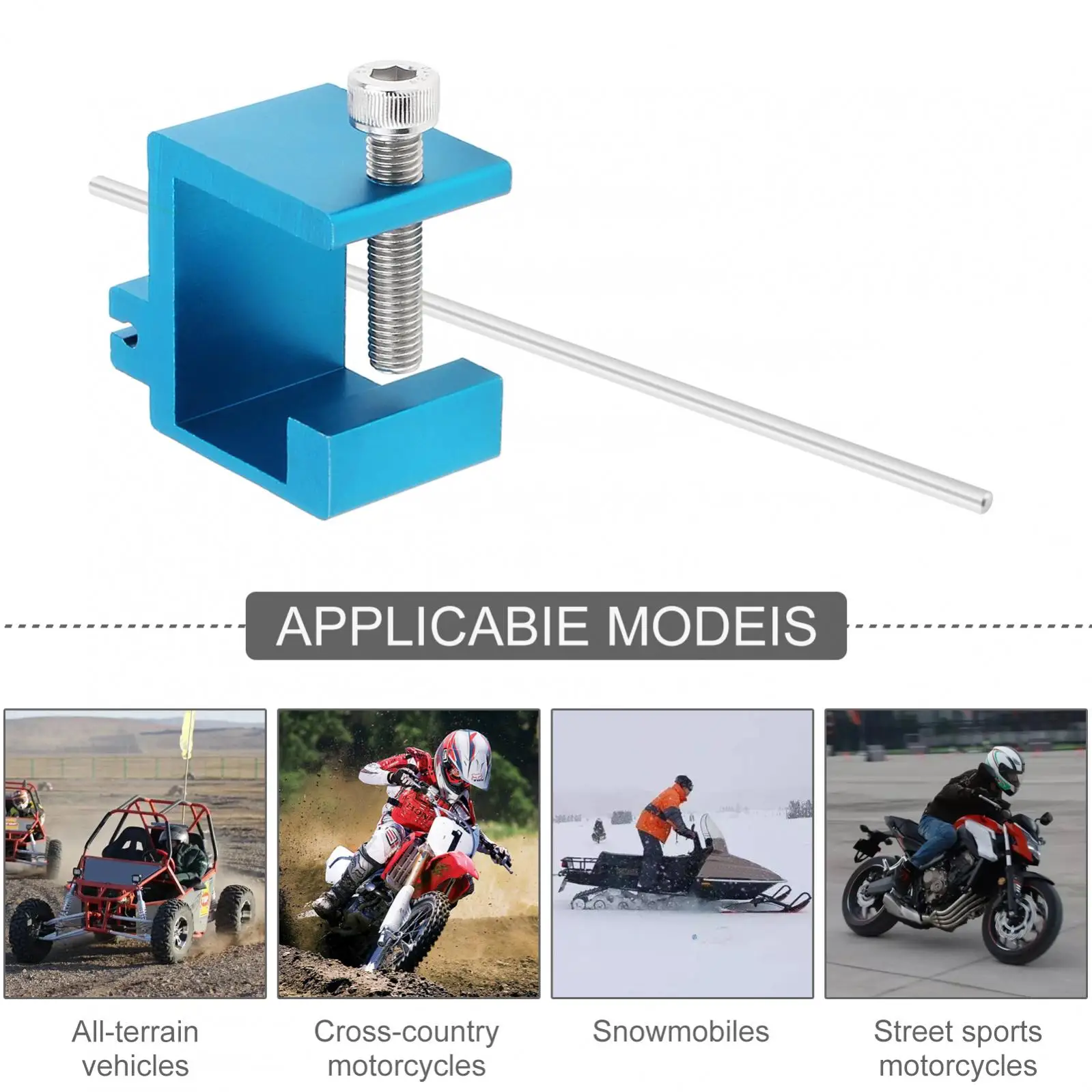 دراجة نارية سلسلة ضبط أداة المحاذاة ، ضرس المعادن ، الثقيلة MX ATV إصلاح الإمدادات ، دراجة نارية توسيط ، 1 قطعة