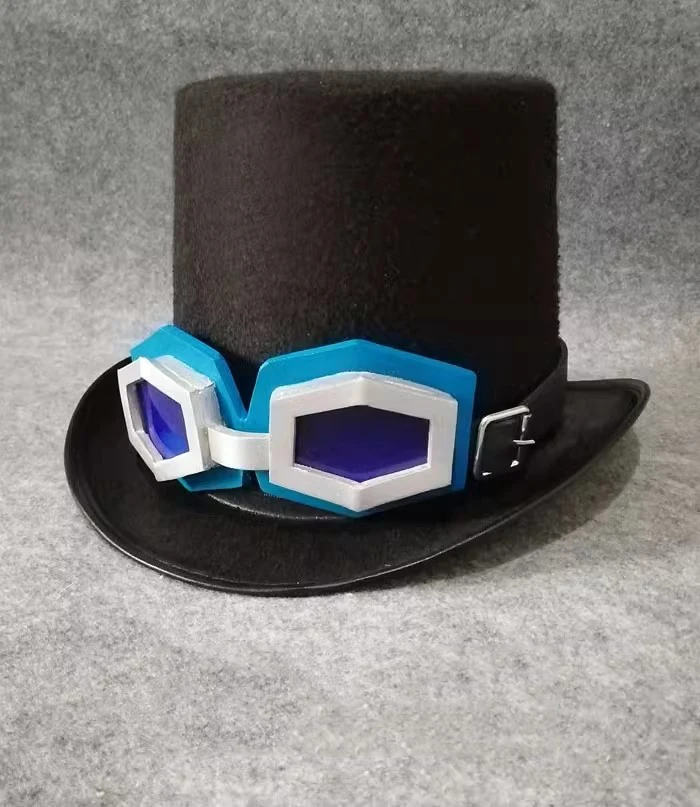 Hot Anime Sabo Felt Cap Goggles Formal Hat Cosplay Wig Prop for Halloween Christmas Party Masquerade Shows Accessory Hat