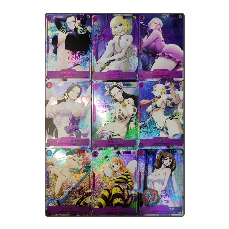 ONE PIECE Diy Homemade Card Anime Characters Nami Nojiko Nico Robin Tony Tony Chopper Collection Card Christmas Birthday Gift