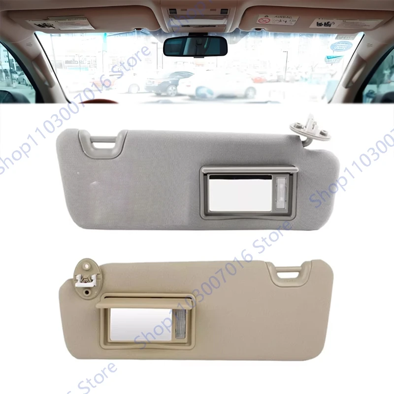 

Sun Visor With Makeup Mirror For Toyota Highlander 2014-2019 Gray/Beige Sun Shades Cover SunShade 74320-0E074-A0 74320-0E074-B0