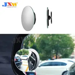 Espelho de ponto cego hd 360 graus para carro, espelho retrovisor convexo redondo ultrafino sem moldura, acessório para carro