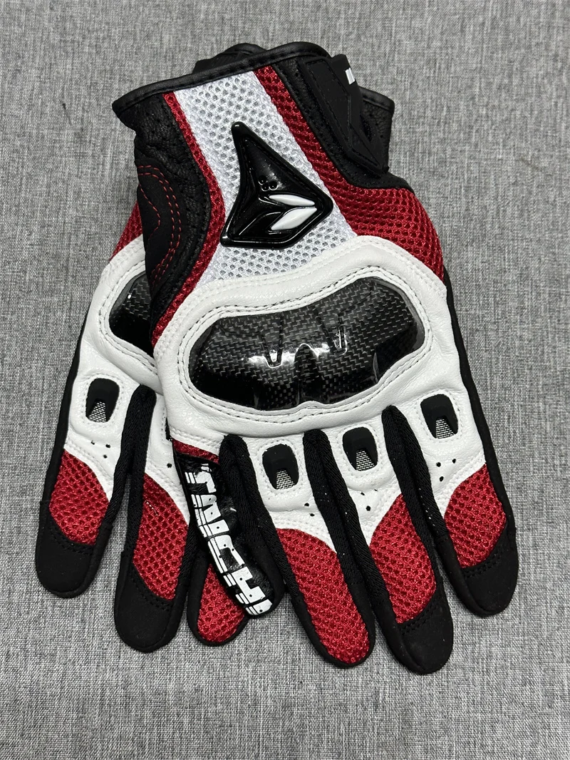 Frühling Herbst Atmungsaktive Leder Motorrad Handschuhe 391 390 Männer Outdoor Motocross Motorrad Reiten Handschuh Guantes Moto – Detail 23