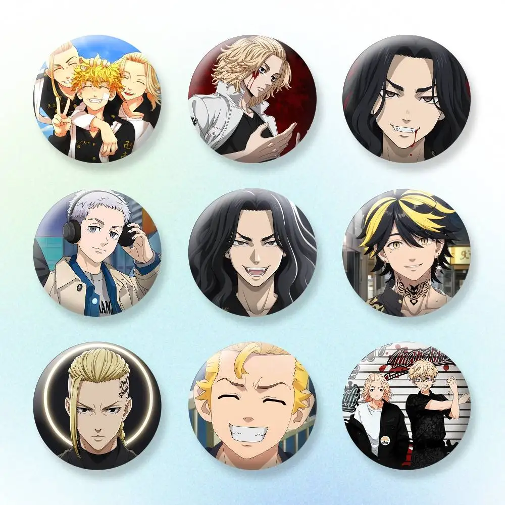 

T-Tokyo Revengers Button Pins Backpack Clothing Decor Brooch Badge Jewelry Gifts for Kids