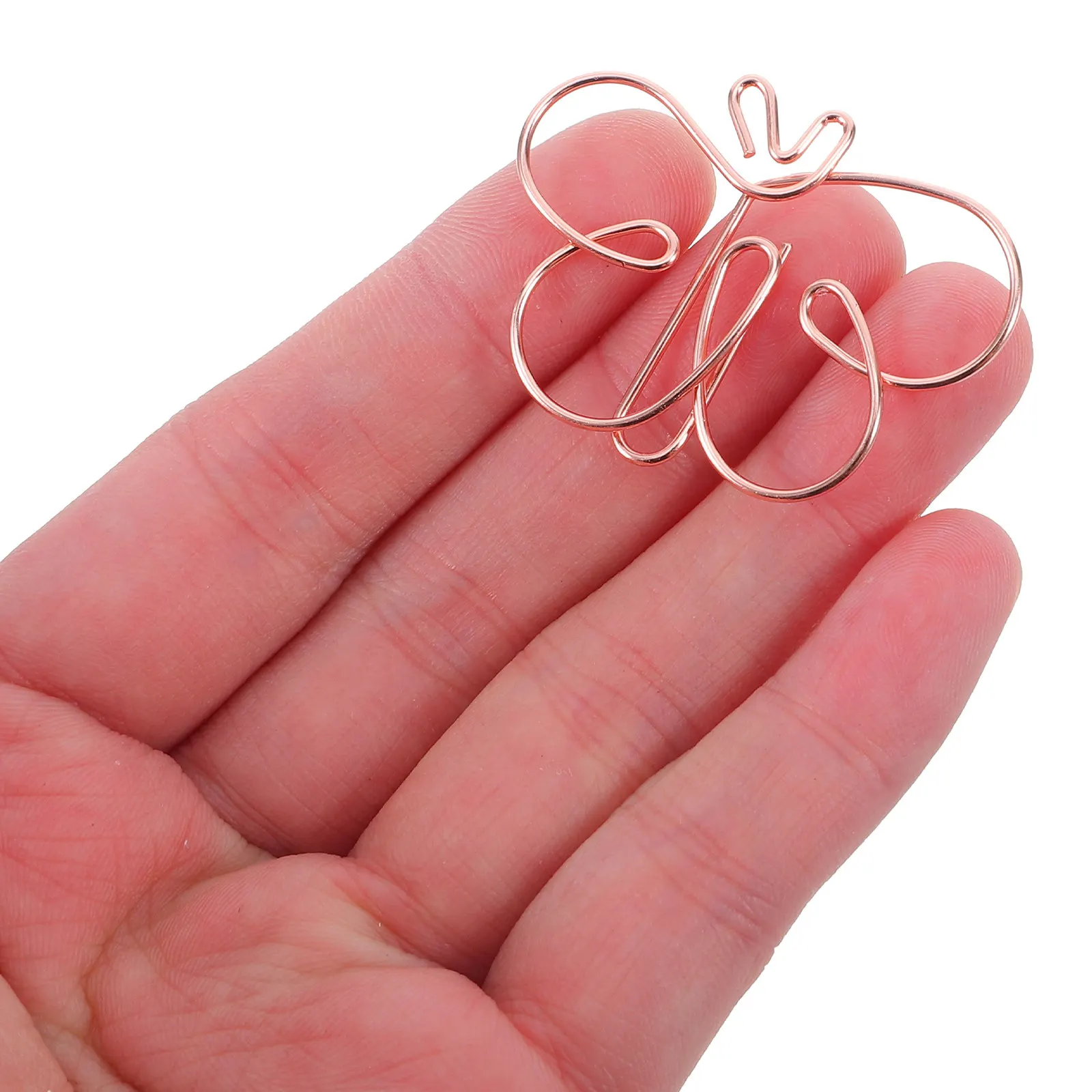 

30Pcs Creative Office Paper Clips Butterfly Shape Metal Bookmarks Non Slip Document File Organizer Decorative Small Clips Cute