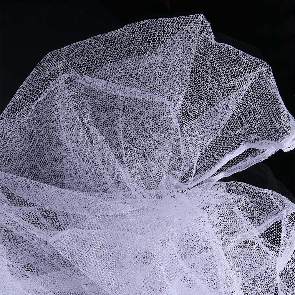 

European Style Net Bed Canopy White Mosquito Netting Fine Polyester Fabric Ventilation Bug Protection Easy Cleaning